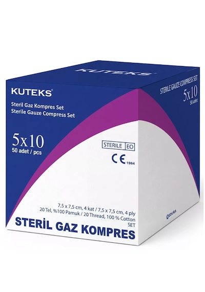 Kuteks Steril Gas Kompres 7.5 X 7.5 Cm 10x5 50li