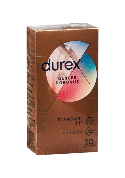 Durex Gerçek Dokunuş Prezervatif 12'li - Gerçek Ten Hissi 5'li Avantaj Paketi - 5 Adet Tarı