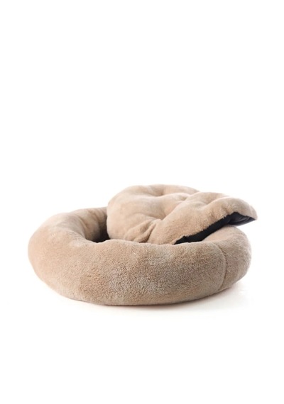 Ribac Ponchik Peluş Kedi Köpek Yatağı Simit Yumuşak Yatak