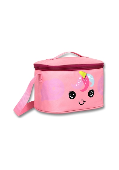 Cennec Kız Çocuk Isı Yalıtımlı Sevimli Unicorn Desenli Pembe Okul Beslenme Çantası - 6043 Pembe - Bordo