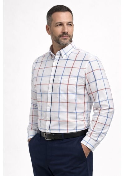 Lugon Klasik Regular Fit Uzun Kol Erkek Gömlek 7614 Beyaz Lugon Klasik Regular Fit Uzun Kol Erkek Gömlek 7614 Beyaz