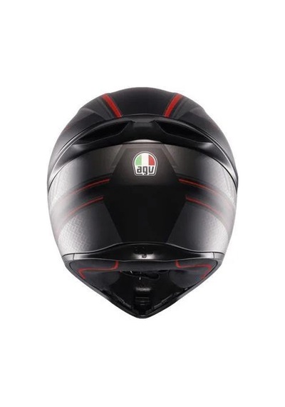 Agv Kask K1 S Slıng Matt Black Red Kask Renkli