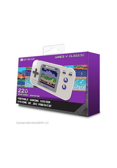Myarcade Gamer V Retro Konsol 220 Oyun Gri Mor