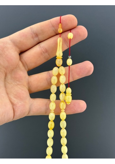 Muri Tesbih Ümit Demir 14,05gr Eski Osmanlı Habbeden Baga Beyzi Kesim 7x10mm