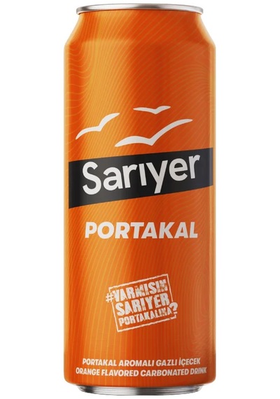 Sarıyer Portakal Aromalı Gazoz 330 Ml X 24 Adet