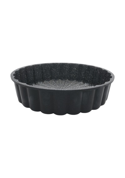Papatya Döküm Kek Kalıbı 27cm Siyah Siyah