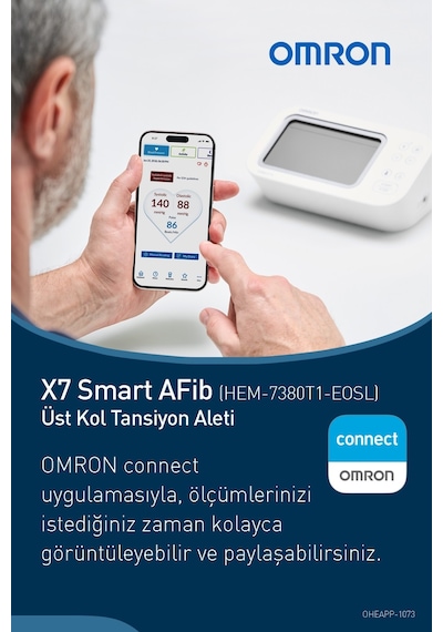 Omron X7 Smart Afib Üst Koldan Ölçer Dijital Tansiyon Aleti