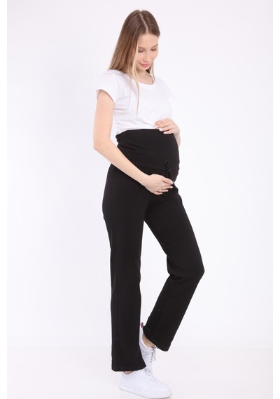 Luvmabelly Myra8500 Beli Ayarlanabilir Hamile Günlük Ev Pantolonu -siyah-siyah