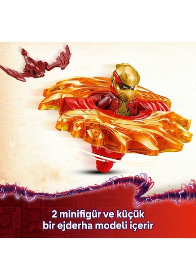 LEGO® NINJAGO® Kai’nin Ejderha Spinjitzu Topacı 71823 - 6 Yaş ve Üzeri Çocuklar için 2 Ninja Minifigürü İçeren Oyuncak Yapım Seti (54P) LEGO® NINJAGO® Kai’nin Ejderha Spinjitzu Topacı 71823 - 6 Yaş ve Üzeri Çocuklar için 2 Ninja Minifigürü İçeren Oyuncak Yapım Seti (54P)