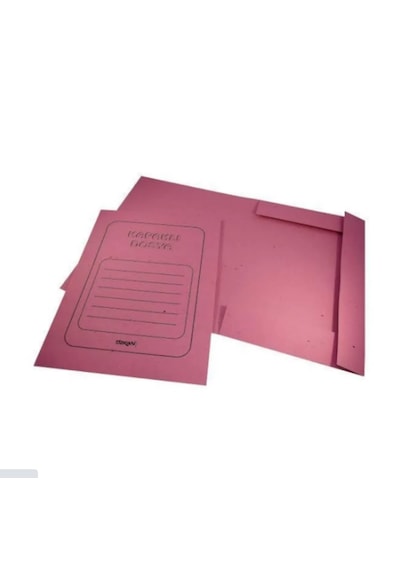 Özkan Kapaklı Dosya Karton 5 Adet Pembe Telsiz