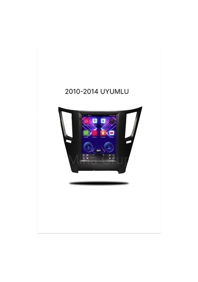 Snp Serisi Subaru Legacy 2010 - 2012 Ve Outback 2010 - 2014 Uyumlu 9.7 İnç Tesla Ekran 6-128gb Hafıza Multimedya Sistemi Ve Geri Görüş Kamerası 9.7''