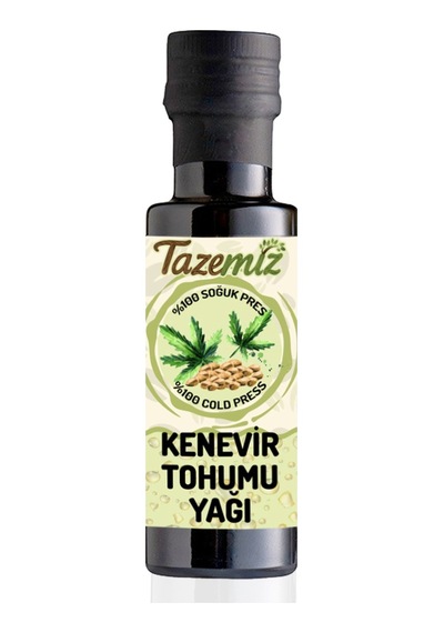 Tazemiz Soğuk Sıkım Kenevir Tohumu Yağı 100 ML