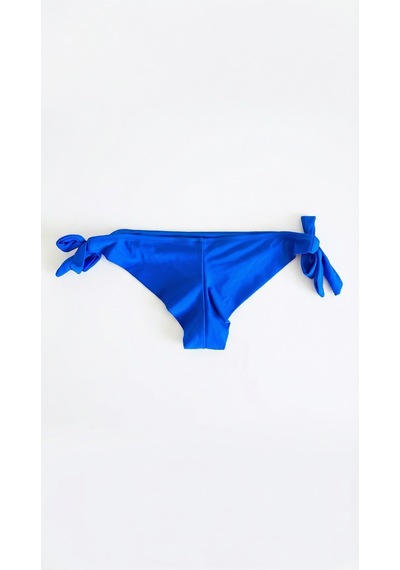 Zi Mavi Kalın Ipli Bağcıklı Brazian Bikini Altı