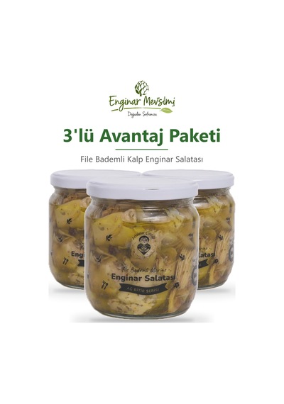 File Bademli Kalp Enginar Salatası 3'lü Avantaj Paketi
