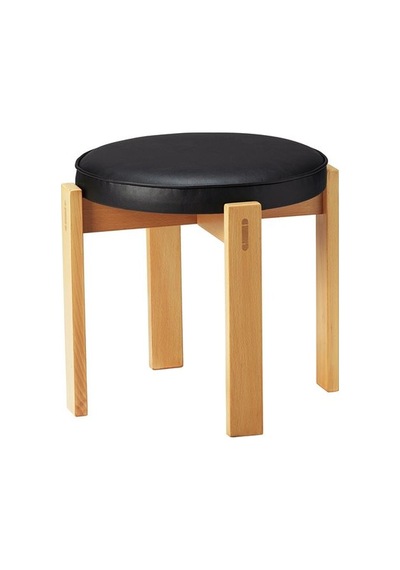 Ikea Holmsjö Ahşap Tabure, Kayın-siyah, 42 Cm