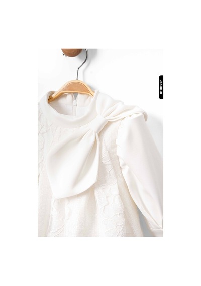 Xo Kids Bohçalı Çiçekli Ajurlu Büzgülü Dik Yakalı A-line Kalıplı Kız Çocuk Elbise 2-6 Yaş 10043 Beyaz Xo Kids Bohçalı Çiçekli Ajurlu Büzgülü Dik Yakalı A-line Kalıplı Kız Çocuk Elbise 2-6 Yaş 10043 Beyaz