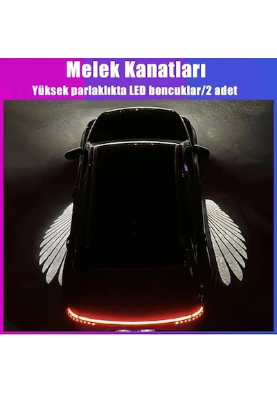 Noiser Universal Oto Araç Ayna Altı Angel Led Otomobil Gündüz Farı Araba Melek Kanat Led Beyaz