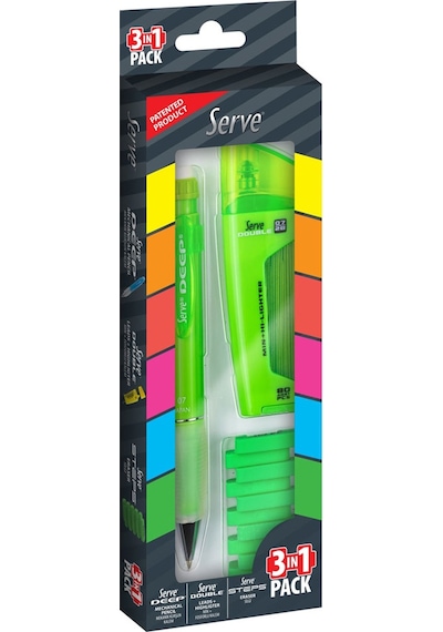 Serve Deep Double Steps 3lü Set Yeşil N11.1332