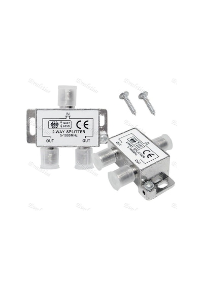 2'li Uydu Splitter Kablo Tv Rg6 4818A Çoklayıcı Dağıtıcı Anten Çanak