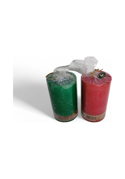 Yılbaşı Mum 7x12 Cm Karışık Renkli