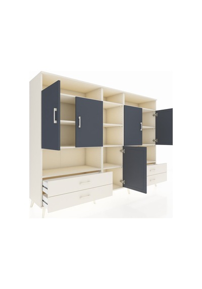 Hyperion Dolap 12 Raflı 4 Çekmeceli 5 Kapaklı 220x44x163 Aytaşı-a Aytaşı-antrasit/aytaşı Hyperion Dolap 12 Raflı 4 Çekmeceli 5 Kapaklı 220x44x163 Aytaşı-a Aytaşı-antrasit/aytaşı