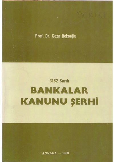 Bankalar Kanunu Şerhi