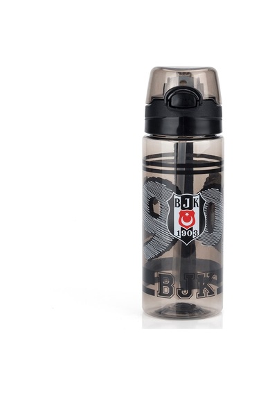 Beşiktaş Beşiktaş Lisanslı 500ml Pipetli Kilitli Kapaklı Siyah Matara 26369 Çok Renkli