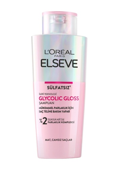 L'oréal Paris Elseve Glycolic Gloss Bakım Yapan Şampuan 200 Ml - 5 Adet Tarı