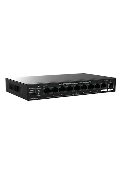 Ip-com Ip-g1110pf-8-120w 8 Port Gıgabıt + 1x1gb Rj45/sfp Port 120w 250 Metre Poe Swıtch