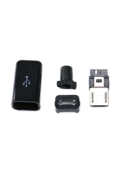 5 Pin Micro Usb Şarj Soketi Siyah Renk 5 Adet