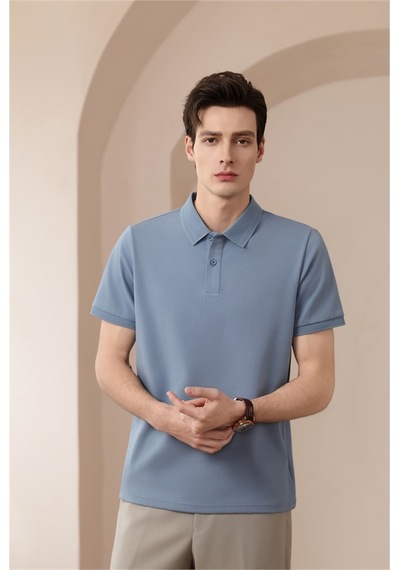 New Performance Premium Polo T-shirt 58.1% Pamuk 37.7% Polyester 4.2% Spandex Mavi