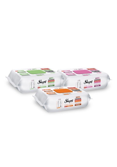 Sleepy Meyve Serisi Yüzey Temizlik Havlusu Mendili Portakal+ananas+pomelo 3x100 300 Yaprak Beyaz