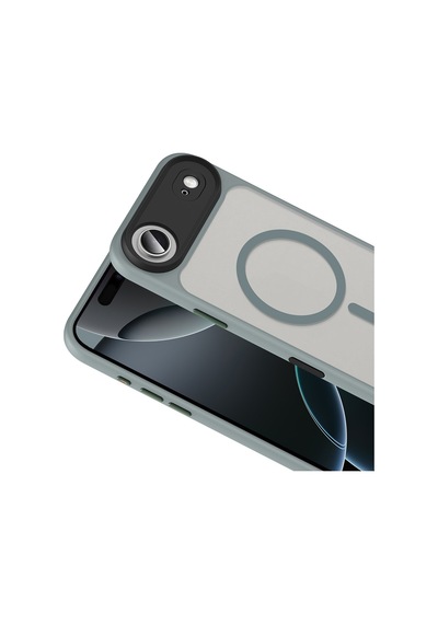 Teleplus Apple Uyumlu iPhone 17 Air Kılıf Mat Manyetik Şarj Özellikli Flet Armor Kapak