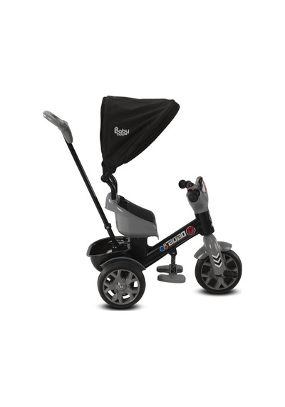 Babyhope Bobo Speed Tenteli Itmeli 3 Teker Bisklet Gri