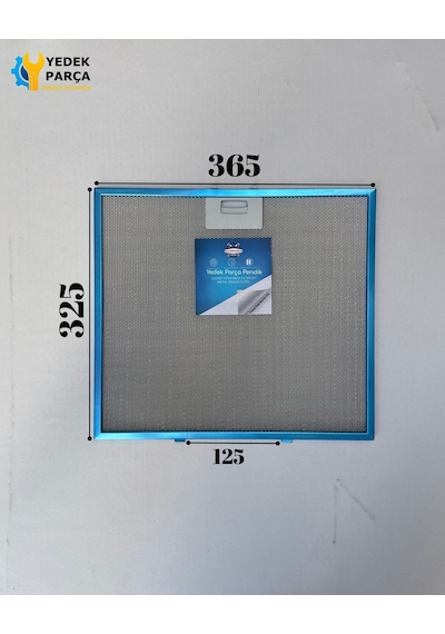 Simfer Uyumlu Davlumbaz 36,5x32,5 Cm Arka Ara 12,5 Aspiratör Filtresi