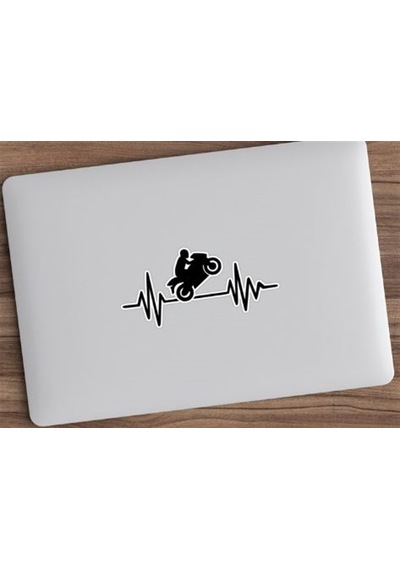 Motorcu Kalp Ritmi Sticker