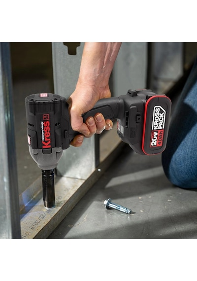 Kress Kub30.2set 20volt/4.0ah. Li-ion Çift Akülü 300nm Kömürsüz Profesyonel Şarjlı Somun Sıkma + 4 P