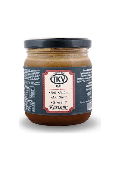 Tkv Bal + Polen + Arı Sütü + Ginseng Karışımı 210 G