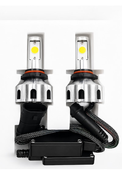 9006 Soket Girişli Beyinli Led Xenon Far Ampulü 6500k Beyaz Işık 12v