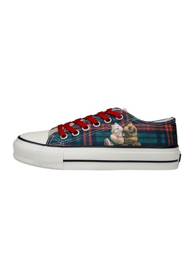 Kadın Vegan Çok Renkli Sneakers - Teddy Bear Tasarım