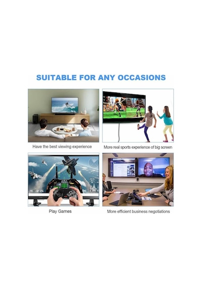 Wozlo 1mt Hdmı 2.1 Kablo Premium 8k 60hz, 4k 120hz, 4k 60hz, 48gbps Ultra Hd Ps4 Ps5 Hdmi Kablosu