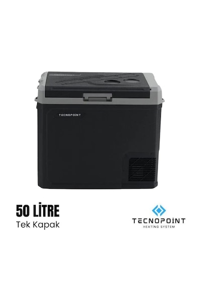 Tecnopoınt 50 Litre Tek Kapaklı Kompresörlü Araç Buzdolabı 12/24v