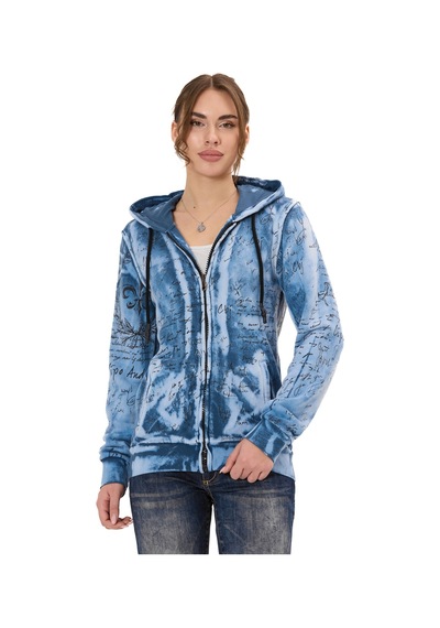 Cipo & Baxx Wl379 Kadın Hoodie Sweatjacket Cipo&baxx Şık, Rahat Ve Modern Tasarım Blue