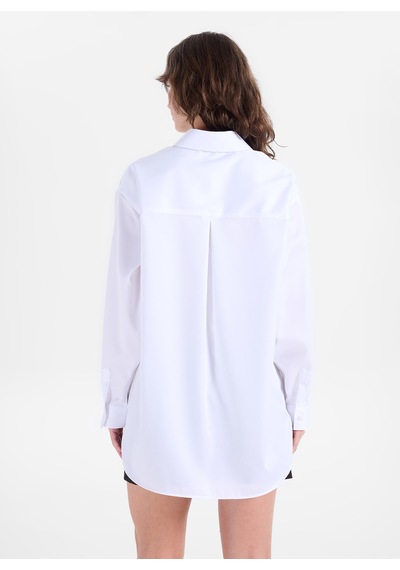 Fabrika Beyaz Kadın Loose Fit Gömlek F6wl-gml0124