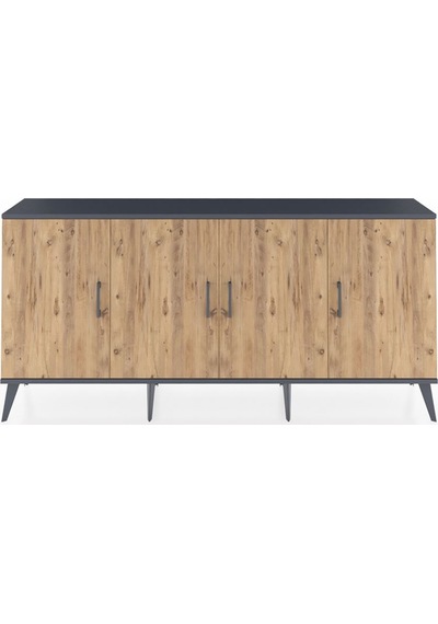 Arges Konsol 3 Raflı 4 Kapaklı 176x30x83 Antrasit-çam/aytaşı Çam/aytaşı Arges Konsol 3 Raflı 4 Kapaklı 176x30x83 Antrasit-çam/aytaşı Çam/aytaşı