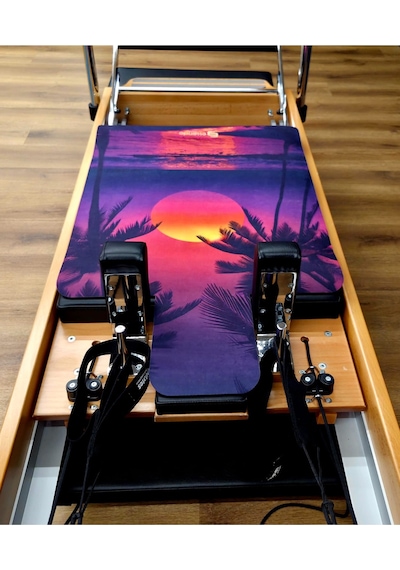 Reformer Pilates Mat ' Kaymaz' -'summer Sunset' Renkli