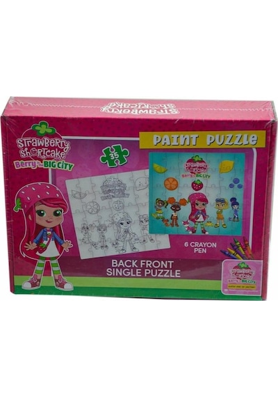 Laço Kids Çilek Kız Boyamalı Puzzle Ck7880