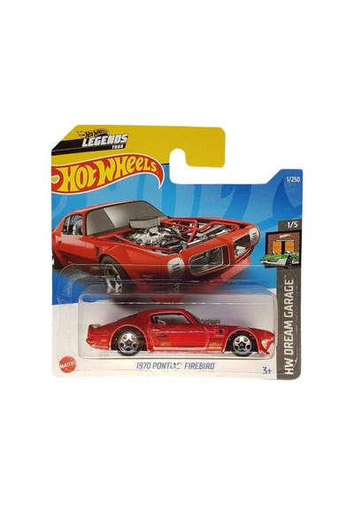 Hot Wheels 1970 Pontiac Firebird - Hw Dream Garage Kırmızı 1/64 Diecast Model Araba Çok Renkli