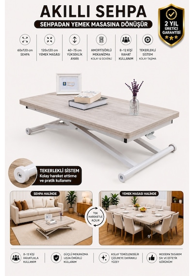 Home Üst Tabla Mdf Libon Oval Köşe Alt Beyaz