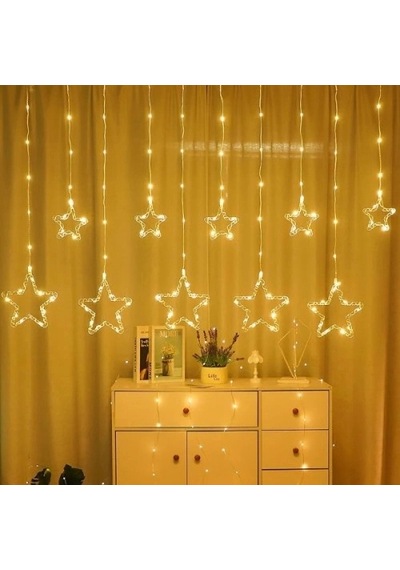 Hubrendy Emin Yıldız Perde Led 10 Saçaklı